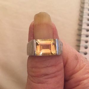 Sterling Silver and Citrine ring.